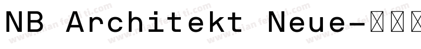 NB Architekt Neue字体转换